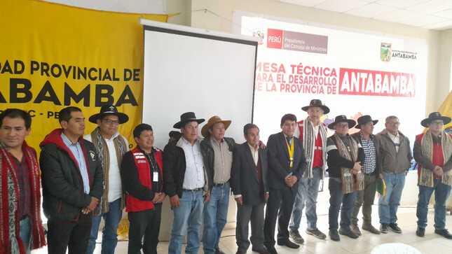 Apurímac: PCM instala Mesa Técnica para el Desarrollo Integral de la provincia de Antabamba