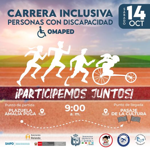 Participa de nuestra actividad en el marco de la celebración del Día Nacional de la Discapacidad. Te esperamos en la Plazuela Amalia Puga a las 9:00 a. m.