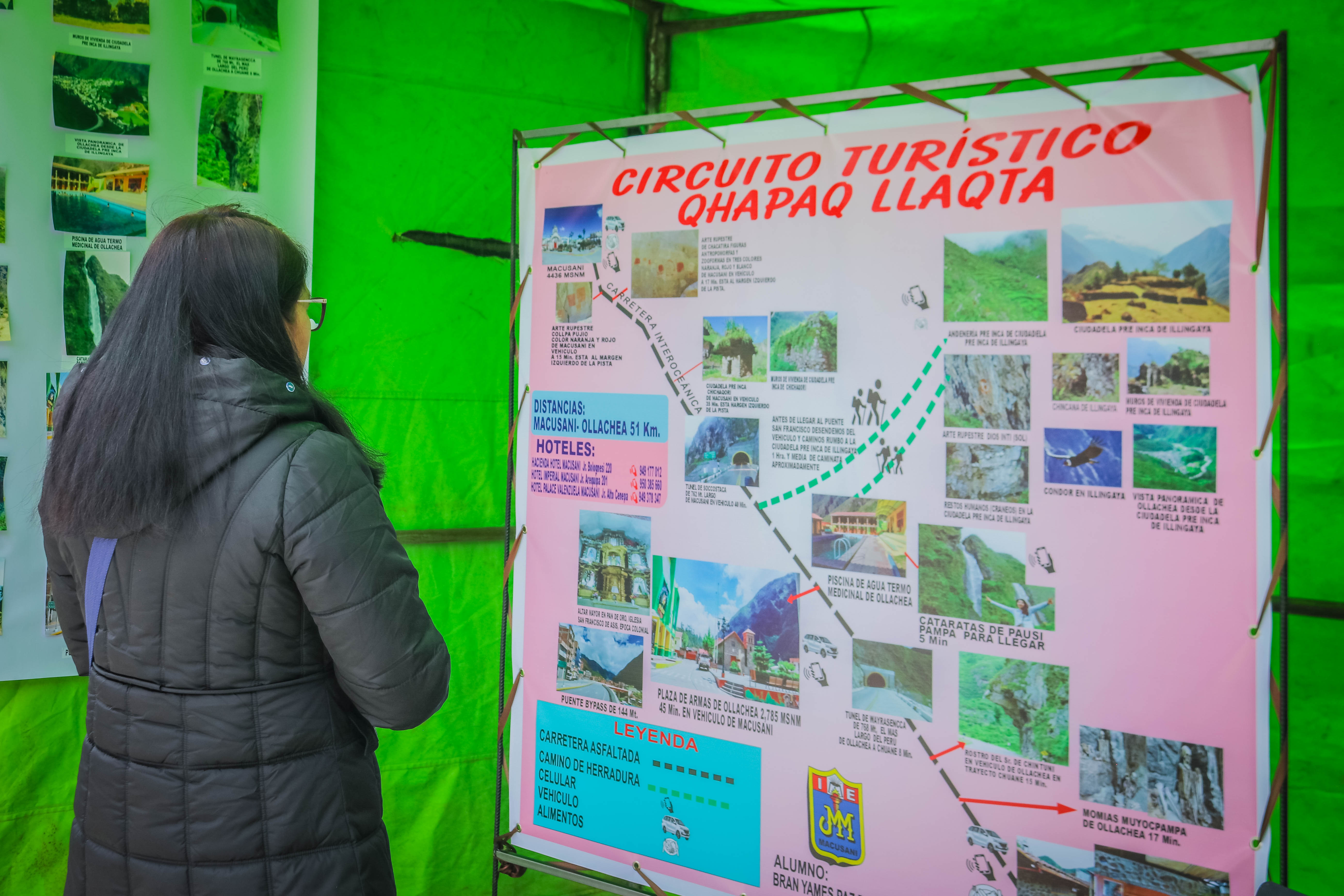 Estudiantes expusieron alternativas creativas de recorridos y circuitos turísticos de la provincia de Carabaya 