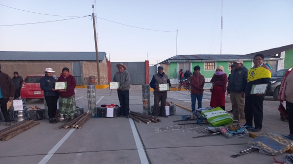 VI Concurso de Buenas Practicas de maneo de Recursos Naturales, Gestión de Rebaños y Vivienda Saludable ejecutado por criadores de alpacas