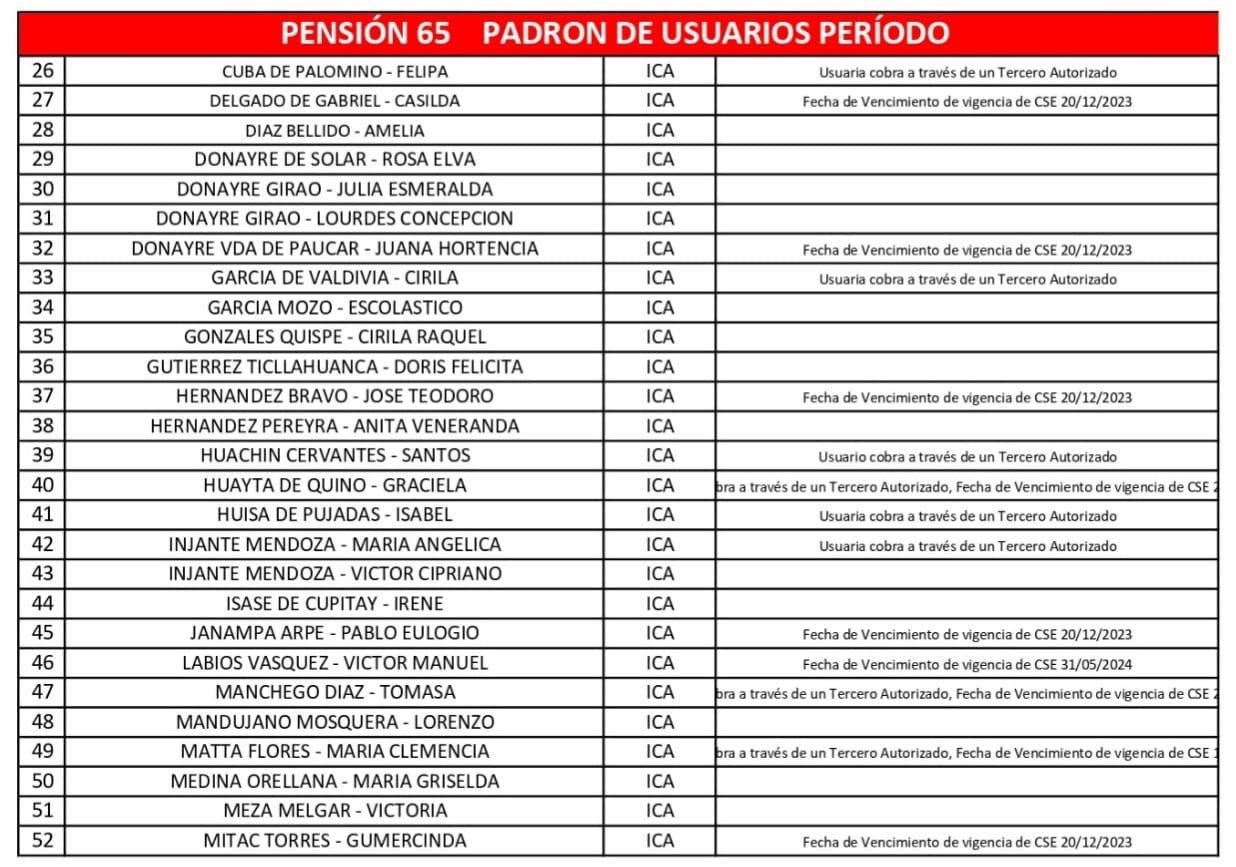 Pensión 65