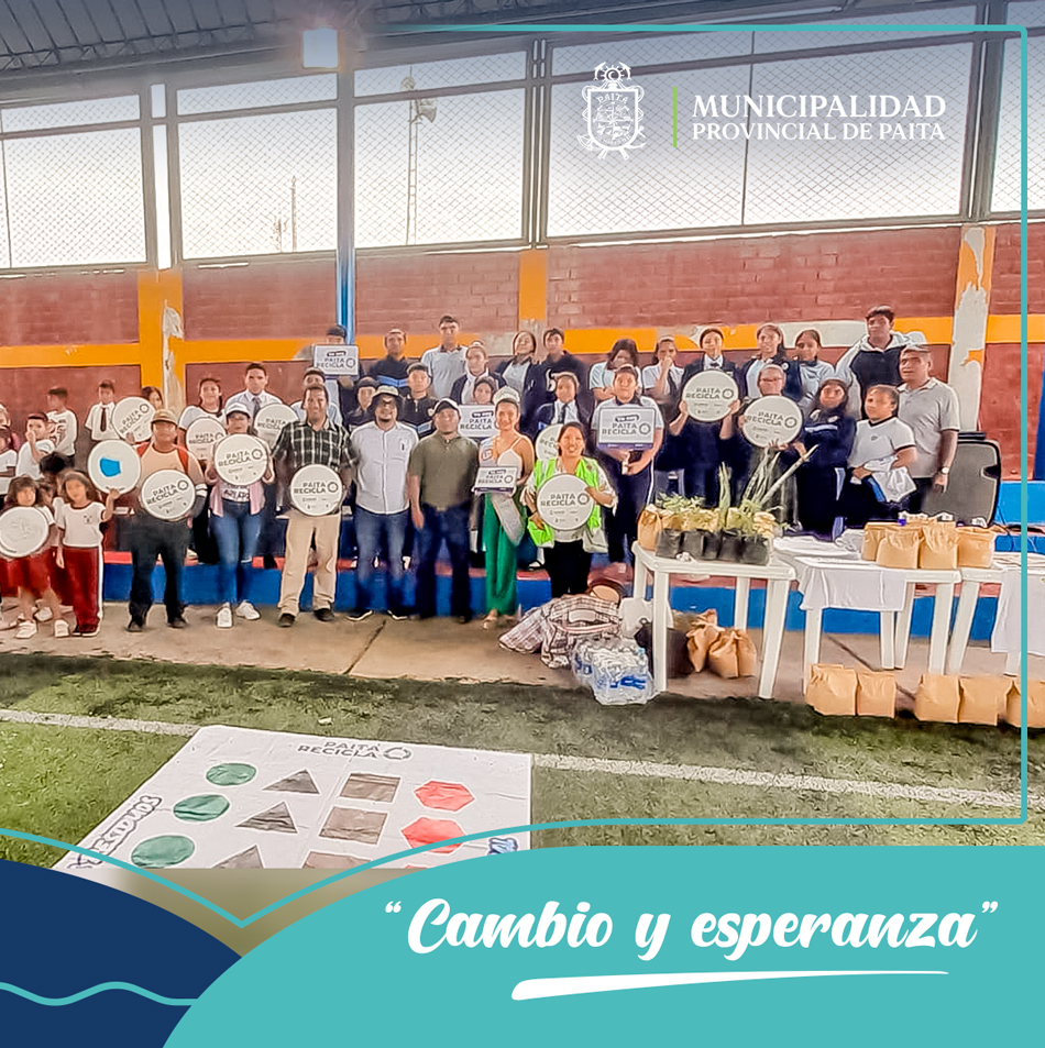 Municipalidad de Paita presente en Tamarindo sensibilizando a la población sobre el buen manejo de residuos sólidos