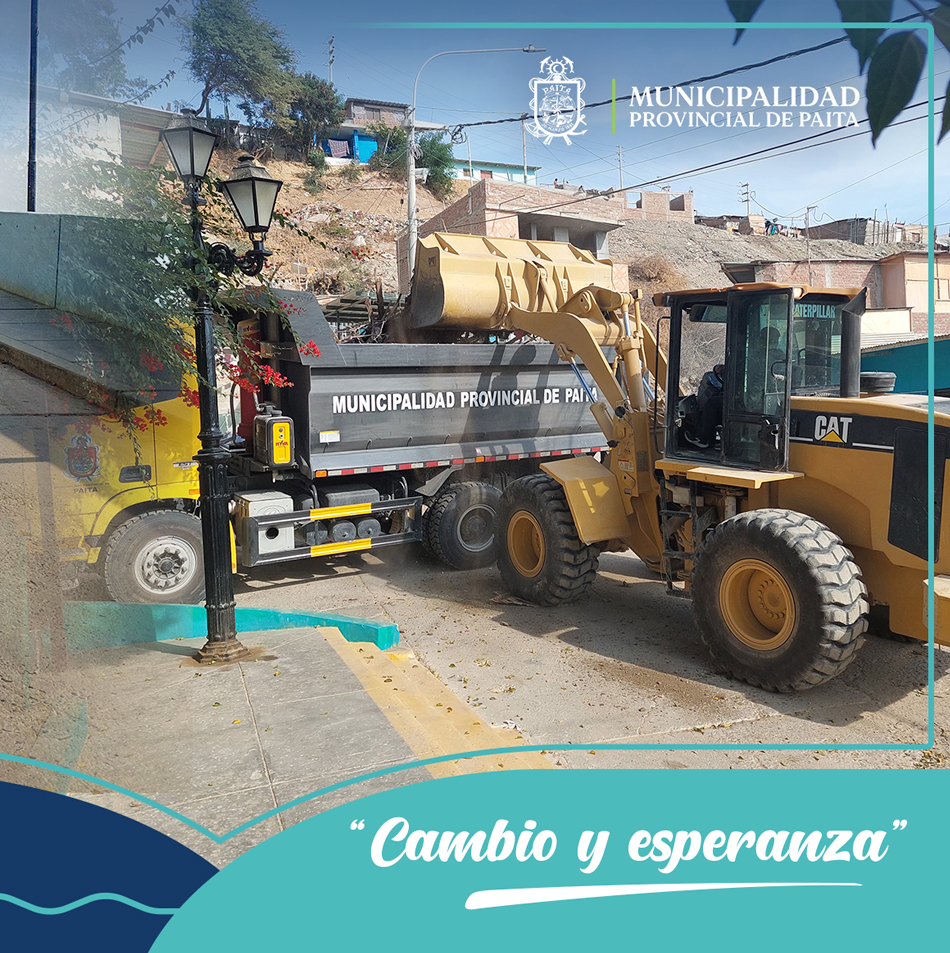 Municipalidad de Paita trabajó en el mantenimiento y limpieza del acceso al A. H Alan García