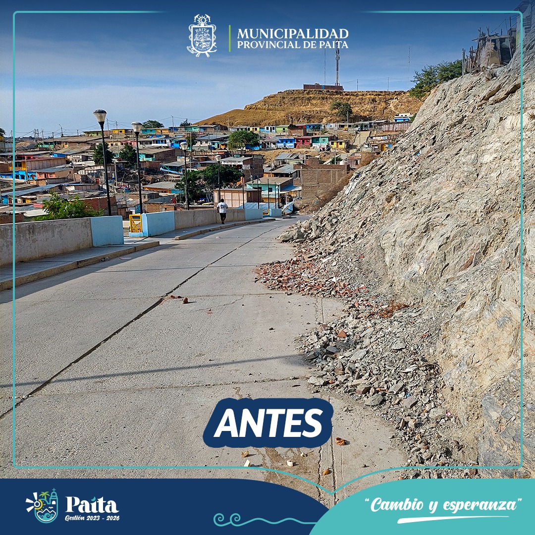 Municipalidad de Paita trabajó en el mantenimiento y limpieza del acceso al A. H Alan García