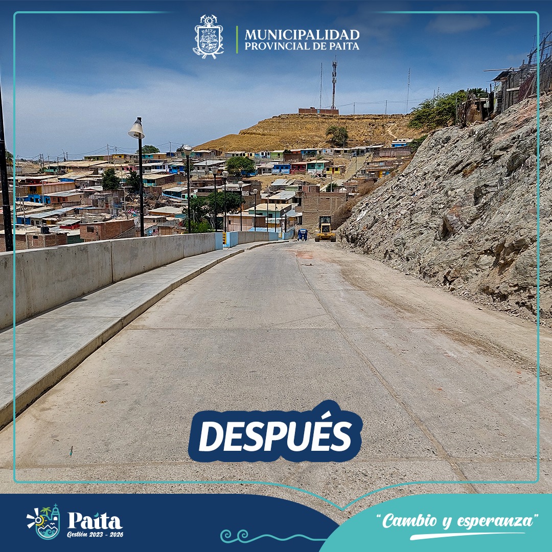 Municipalidad de Paita trabajó en el mantenimiento y limpieza del acceso al A. H Alan García