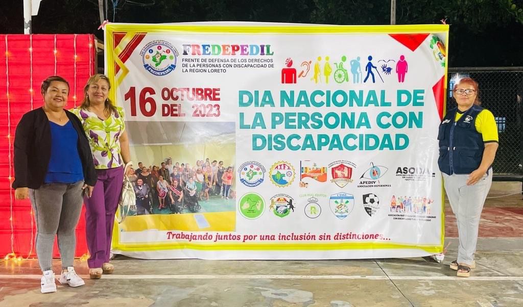 la Municipalidad Provincial de Maynas se hizo presente en el agasajo por "Día Nacional de las personas con discapacidad"