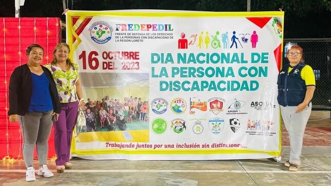 la Municipalidad Provincial de Maynas se hizo presente en el agasajo  por "Día Nacional de las personas con discapacidad"
