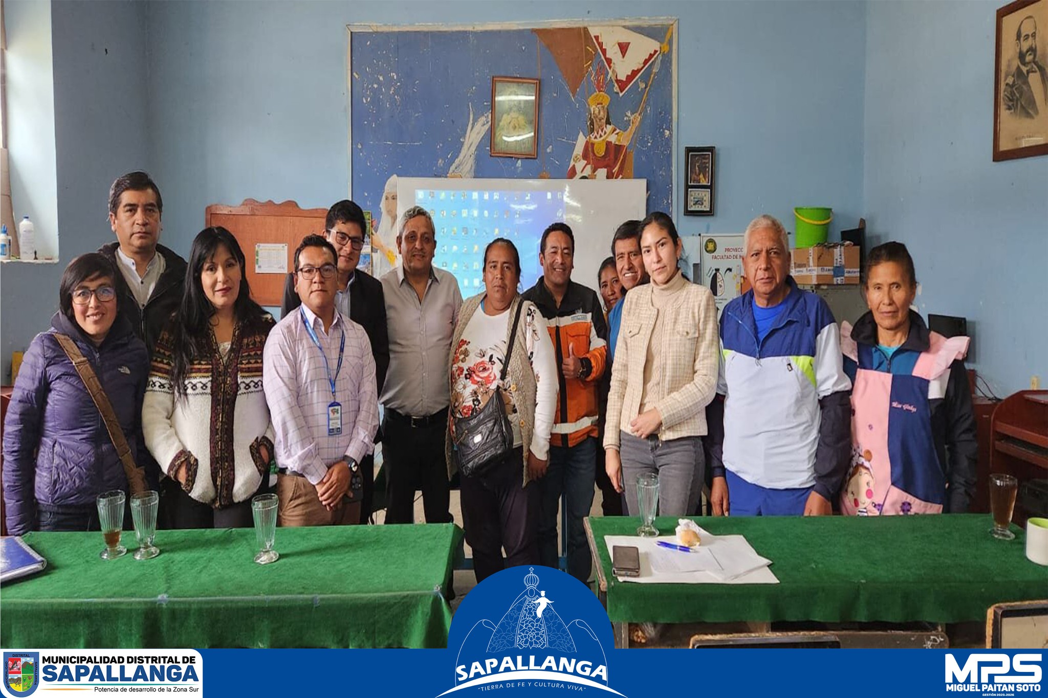 Reunión para el planeamiento de la construcción de la I.E. 30024