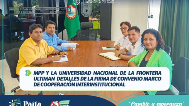  MPP y la Universidad Nacional de la Frontera ultiman detalles de la firma de convenio marco de cooperación interinstitucional
