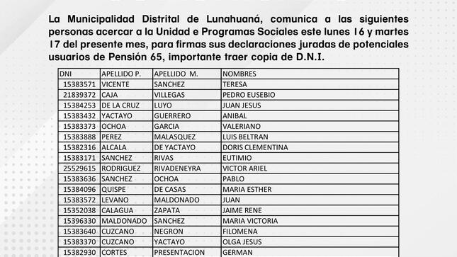 Este lunes 16 y martes 17 del presente mes.