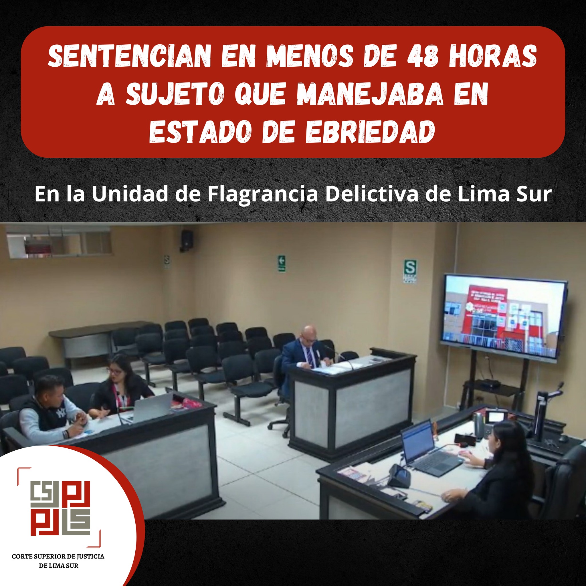 SENTENCIAN EN MENOS DE 48 HORAS A SUJETO QUE MANEJABA En ESTADO DE EBRIEDAD