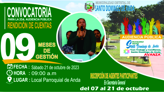 Invitación a la Segunda Audiencia Pública 2023