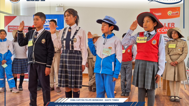 Elección del equipo coordinador del Consejo Consultivo de Niñas, Niñas y Adolescentes (CCONNA) de Santo Tomás 