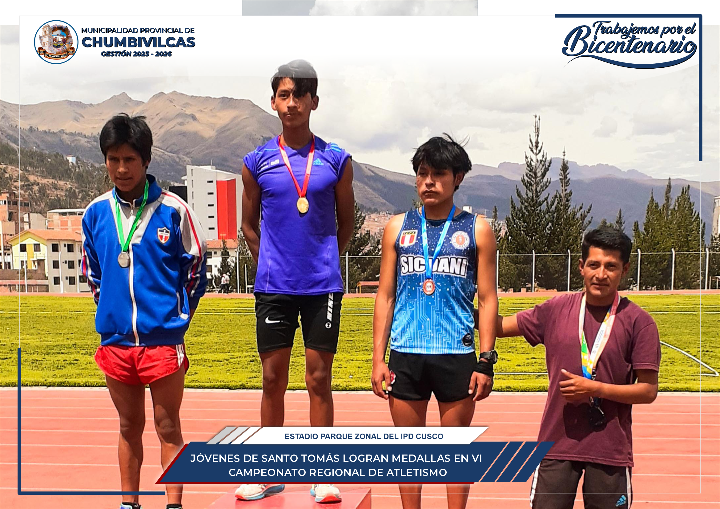 Jóvenes de Santo Tomás logran medallas en el VI Campeonato Regional de Atletismo