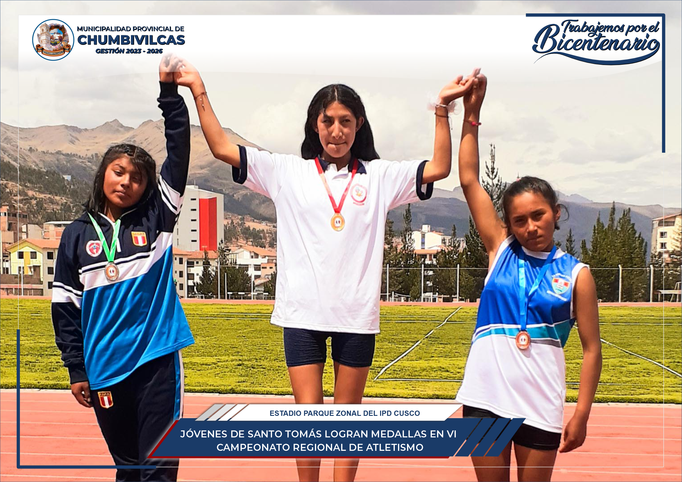 Jóvenes de Santo Tomás logran medallas en el VI Campeonato Regional de Atletismo
