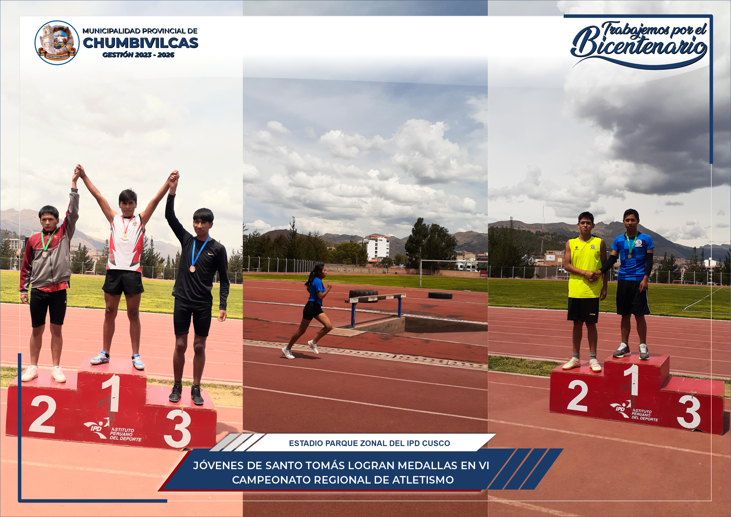 Jóvenes de Santo Tomás logran medallas en el VI Campeonato Regional de Atletismo