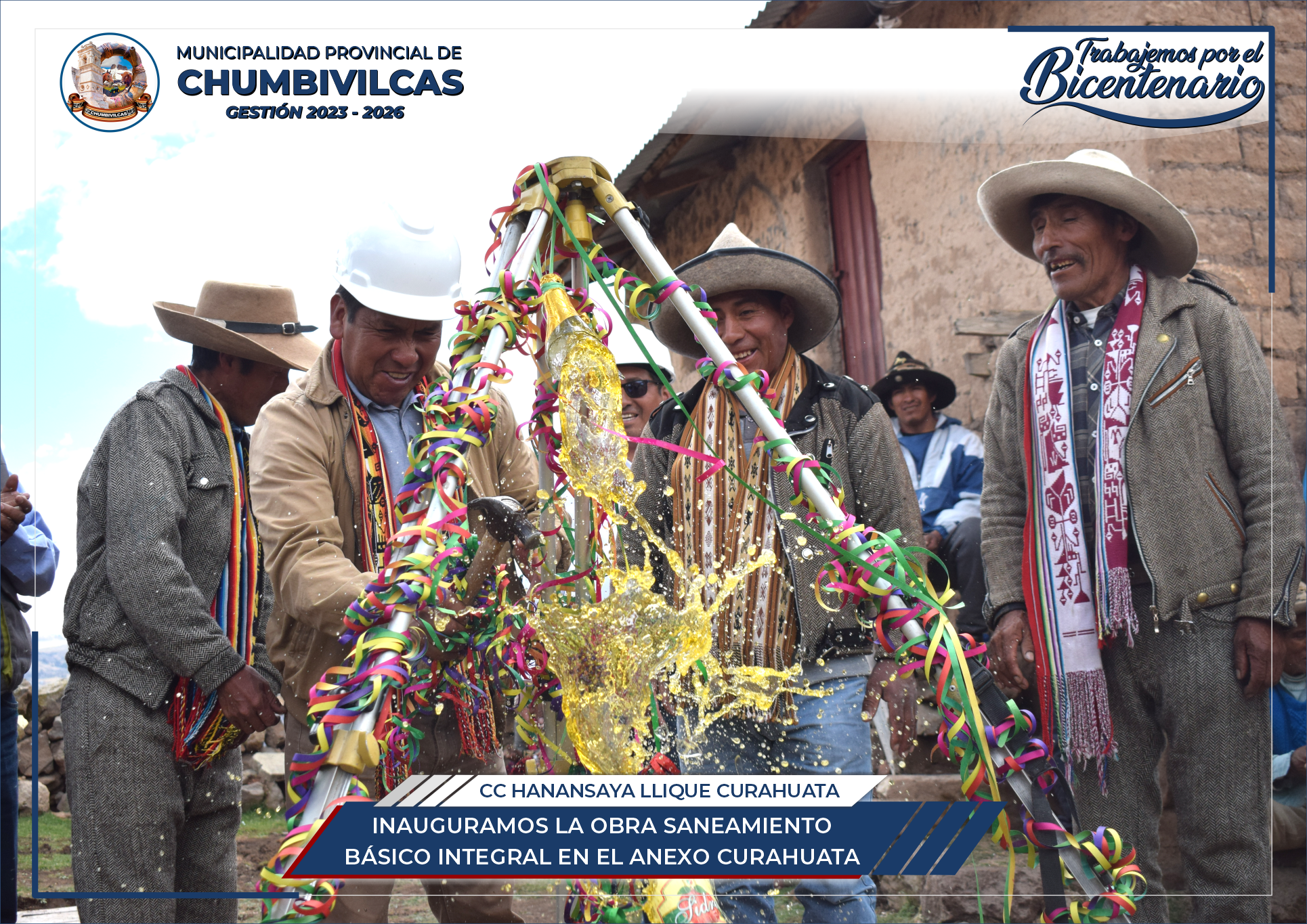 Chumbivilcas: Inauguramos obra de saneamiento básico integral en el anexo Curahuata