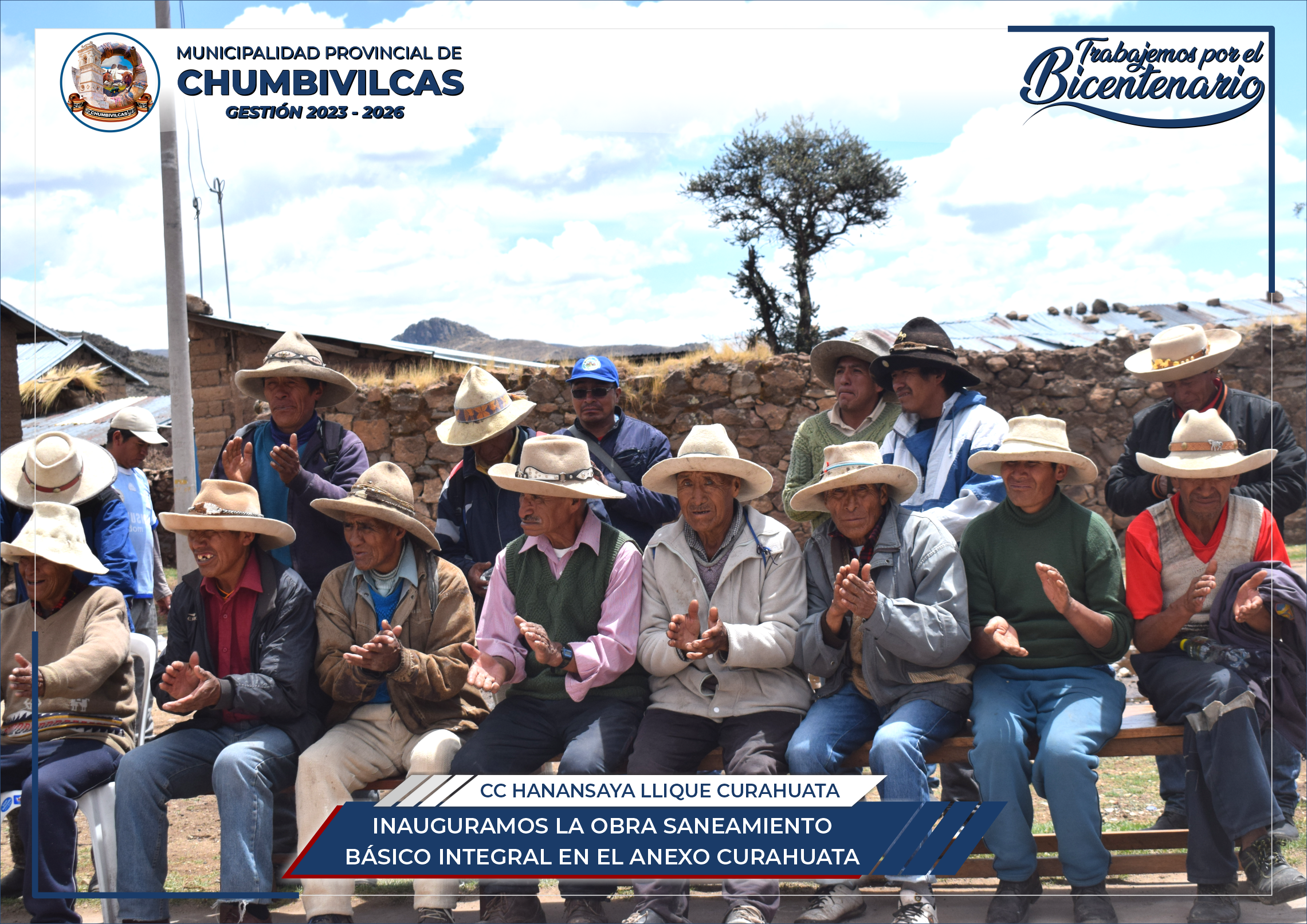 Chumbivilcas: Inauguramos obra de saneamiento básico integral en el anexo Curahuata