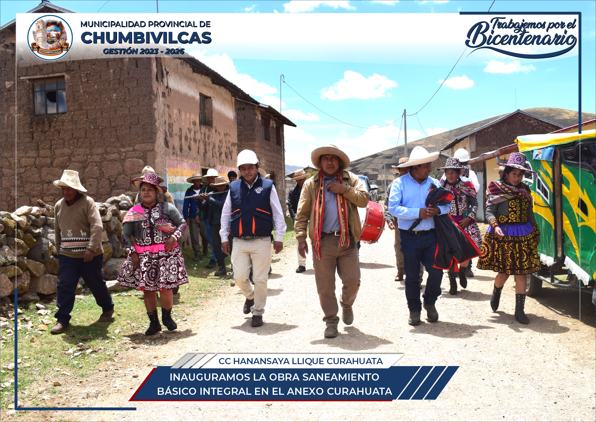 Chumbivilcas: Inauguramos obra de saneamiento básico integral en el anexo Curahuata
