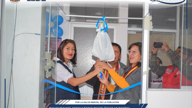 Chumbivilcas: Inauguramos consultorio psicológico municipal en el distrito de Santo Tomás 