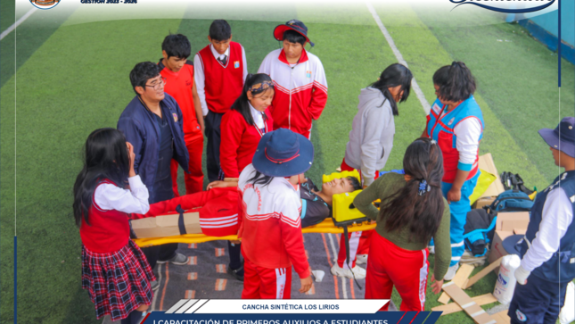 I Capacitación de primeros auxilios a estudiantes del nivel secundario del distrito de Santo Tomás 