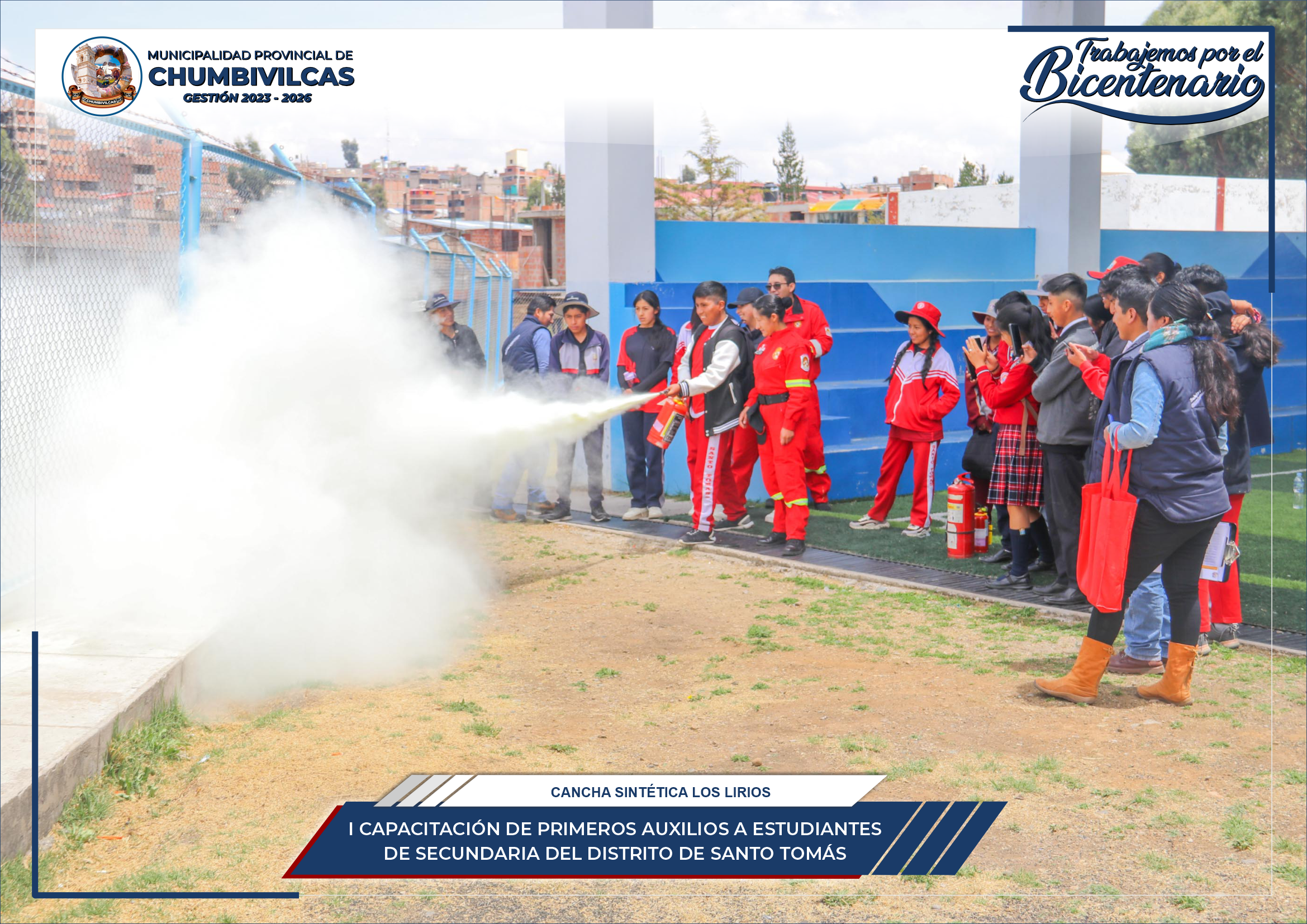 I Capacitación de primeros auxilios a estudiantes del nivel secundario del distrito de Santo Tomás