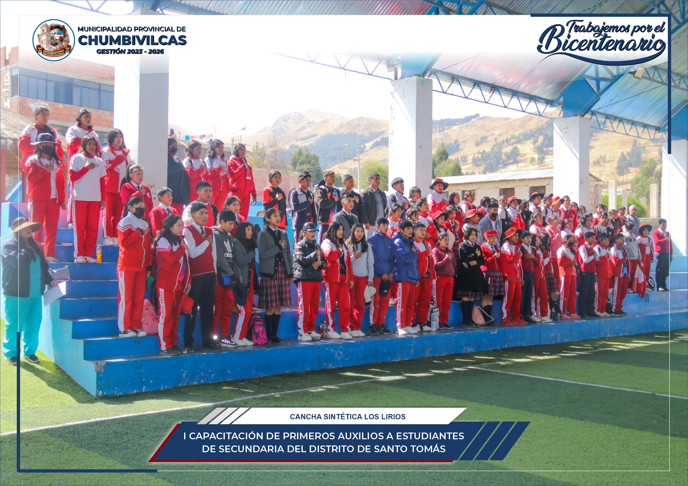 I Capacitación de primeros auxilios a estudiantes del nivel secundario del distrito de Santo Tomás