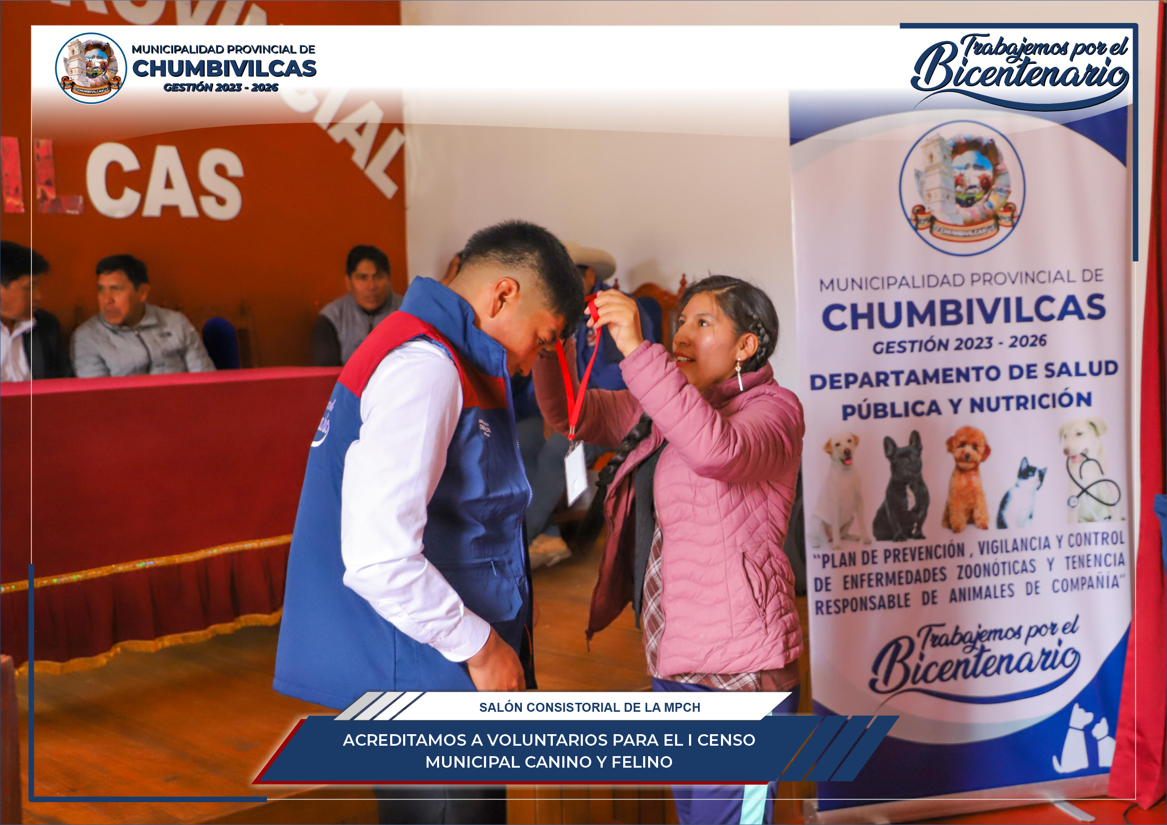Chumbivilcas: Acreditamos a voluntarios para el I Censo Municipal Canino y Felino en el distrito de Santo Tomás 