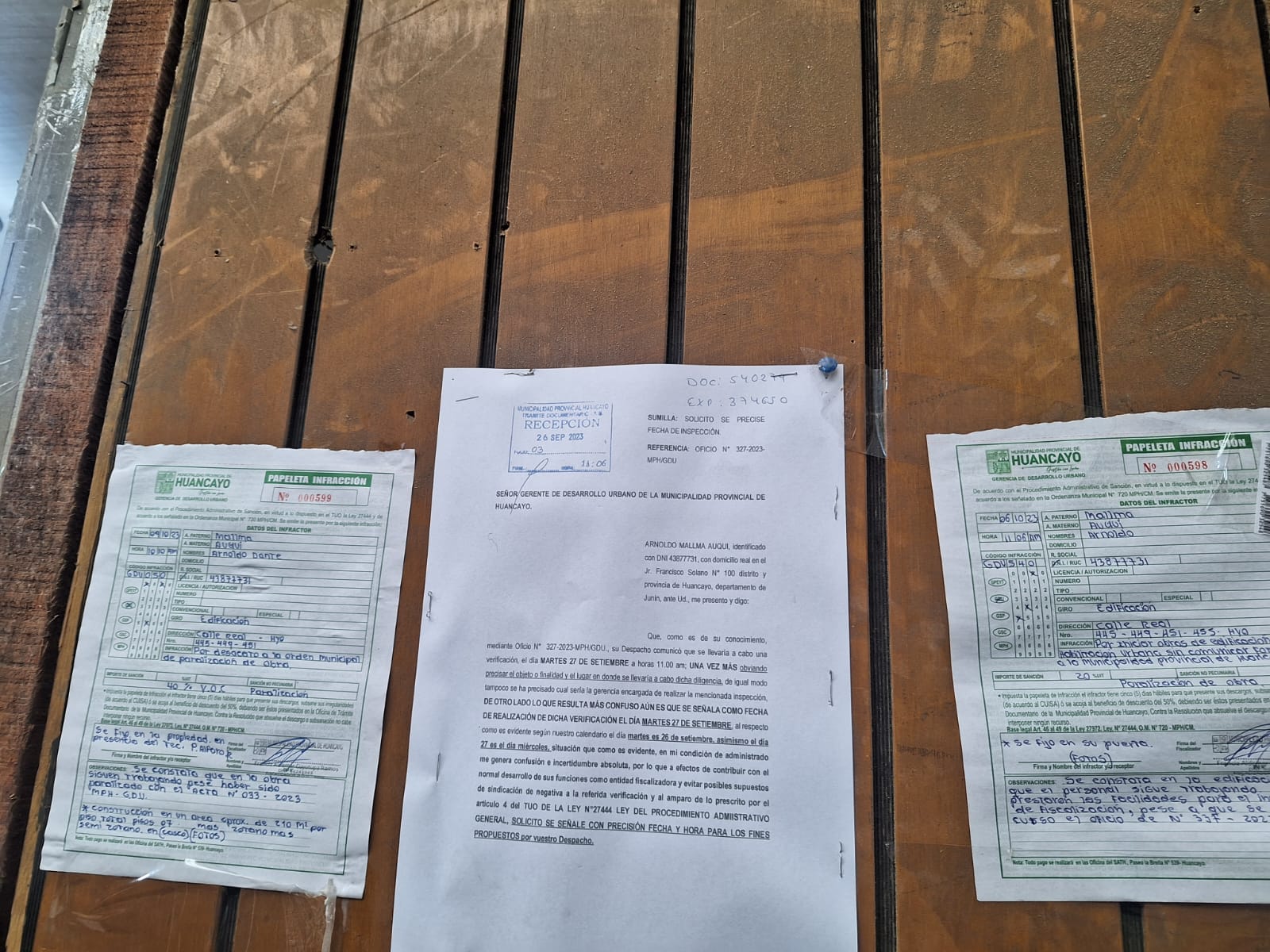 No comunicaron el inicio de la obra por lo que fue infraccionado