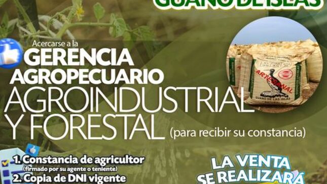 REQUISITOS PARA LA COMPRA DEL GUANO DE LA ISLA