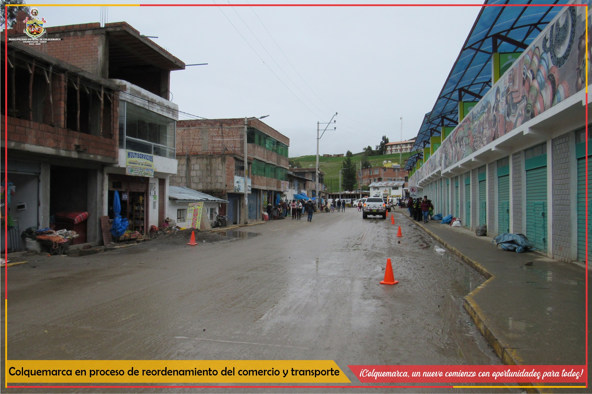 La Municipalidad Distrital de Colquemarca a través del Comité de Seguridad Ciudadana (CODISEC), con todas las autoridades que lo conforman como: frente único, rondas campesinas, seguridad ciudadana, entre otras; conjuntamente con los señores regidores de la municipalidad distrital de Colquemarca y con la presencia de Seguridad Ciudadana e Inspector de Transporte de la Municipalidad Provincial de Chumbivilcas, reubicaron a todos los transportistas, comerciantes de acuerdo a la Ordenanza Municipal Nº 06 -2021 MDC-CH que establece “𝙿𝚁𝙾𝙷𝙸𝙱𝙸𝚁 𝚕𝚊 𝚟𝚎𝚗𝚝𝚊 𝚊𝚖𝚋𝚞𝚕𝚊𝚝𝚘𝚛𝚒𝚊 𝚍𝚎 𝚊𝚕𝚒𝚖𝚎𝚗𝚝𝚘𝚜 𝚎𝚗 𝚝𝚘𝚍𝚊𝚜 𝚜𝚞𝚜 𝚙𝚛𝚎𝚜𝚎𝚗𝚝𝚊𝚌𝚒𝚘𝚗𝚎𝚜, 𝚟𝚎𝚗𝚝𝚊 𝚍𝚎 𝚙𝚛𝚘𝚍𝚞𝚌𝚝𝚘𝚜 𝚍𝚎 𝚊𝚋𝚊𝚛𝚛𝚘𝚝𝚎𝚜, 𝚏𝚎𝚛𝚛𝚎𝚝𝚎𝚛𝚒́𝚊𝚜 𝚢 𝚘𝚝𝚛𝚘𝚜 𝚎𝚗 𝚟𝚎𝚛𝚎𝚍𝚊𝚜 𝚢 𝚊́𝚛𝚎𝚊𝚜 𝚕𝚒𝚋𝚛𝚎𝚜. F𝚒𝚓𝚊𝚛 𝚙𝚊𝚛𝚊𝚍𝚎𝚛𝚘𝚜 𝚍𝚎 𝚝𝚛𝚊𝚗𝚜𝚙𝚘𝚛𝚝𝚎 𝚍𝚎 𝚜𝚎𝚛𝚟𝚒𝚌𝚒𝚘 𝚙𝚞́𝚋𝚕𝚒𝚌𝚘 𝚢 𝚍𝚎 𝚌𝚊𝚛𝚐𝚊 𝚢 𝚙𝚛𝚘𝚑𝚒𝚋𝚒𝚛 𝚎𝚜𝚝𝚊𝚌𝚒𝚘𝚗𝚊𝚖𝚒𝚎𝚗𝚝𝚘 𝚍𝚎 𝚟𝚎𝚑𝚒́𝚌𝚞𝚕𝚘𝚜 𝚎𝚗 𝚌𝚊𝚕𝚕𝚎𝚜 𝚢 𝚊𝚟𝚎𝚗𝚒𝚍𝚊𝚜."
El CODISEC, continuará trabajando coordinadamente con las autoridades en su lucha frontal contra el desorden y la inseguridad en Colquemarca y hacer de nuestro Distrito un mejor lugar para vivir.
¡Colquemarca, un nuevo comienzo con oportunidades para todos!
Prof. Santos Oviedo Ataucuri - Alcalde
Gestión 2023 - 2026