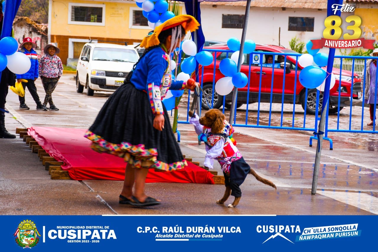 83 aniversario de nuestro distrito de Cusipata