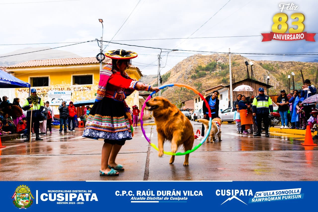 83 aniversario de nuestro distrito de Cusipata