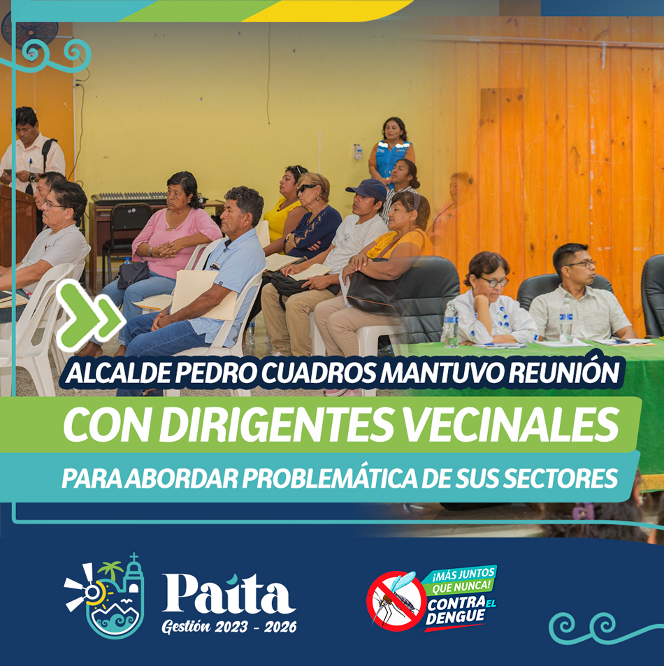 Alcalde Pedro Cuadros mantuvo reunión con dirigentes vecinales para abordar problemática de sus sectores