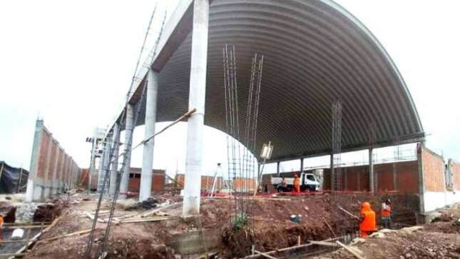 Polideportivo que se construye en Yapatera (Chulucanas) avanza al 55% 