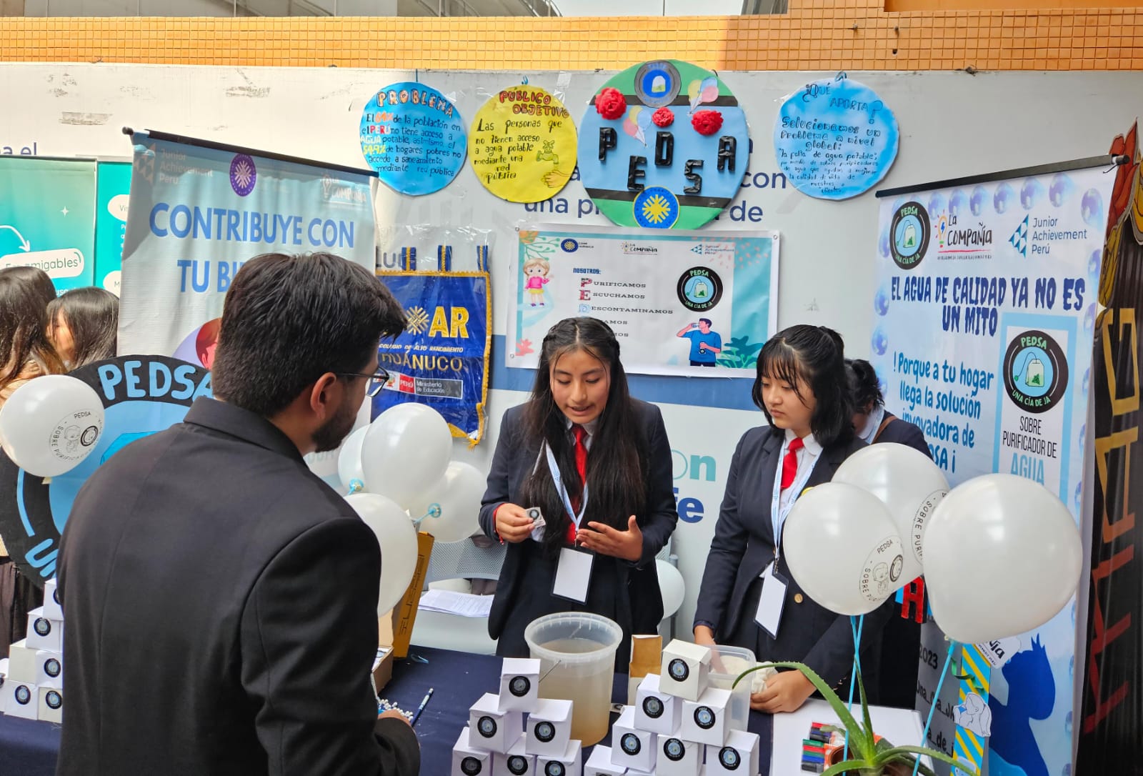 Estudiantes del COAR Huánuco crean purificador de agua