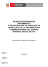 Vista preliminar de documento 0.1. PLAN DE CONTINGENCIA y RECUPERACION DE TIC DEL SIS_2023_CON_MRIESGO.V1  Rev.7 F  F  F  F  F  F