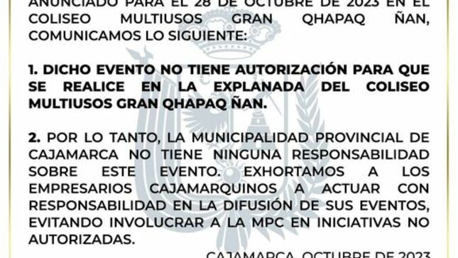 COMUNICADO