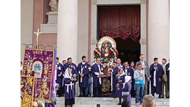 Señor de los Milagros en las localidades de Imperia y Loano,