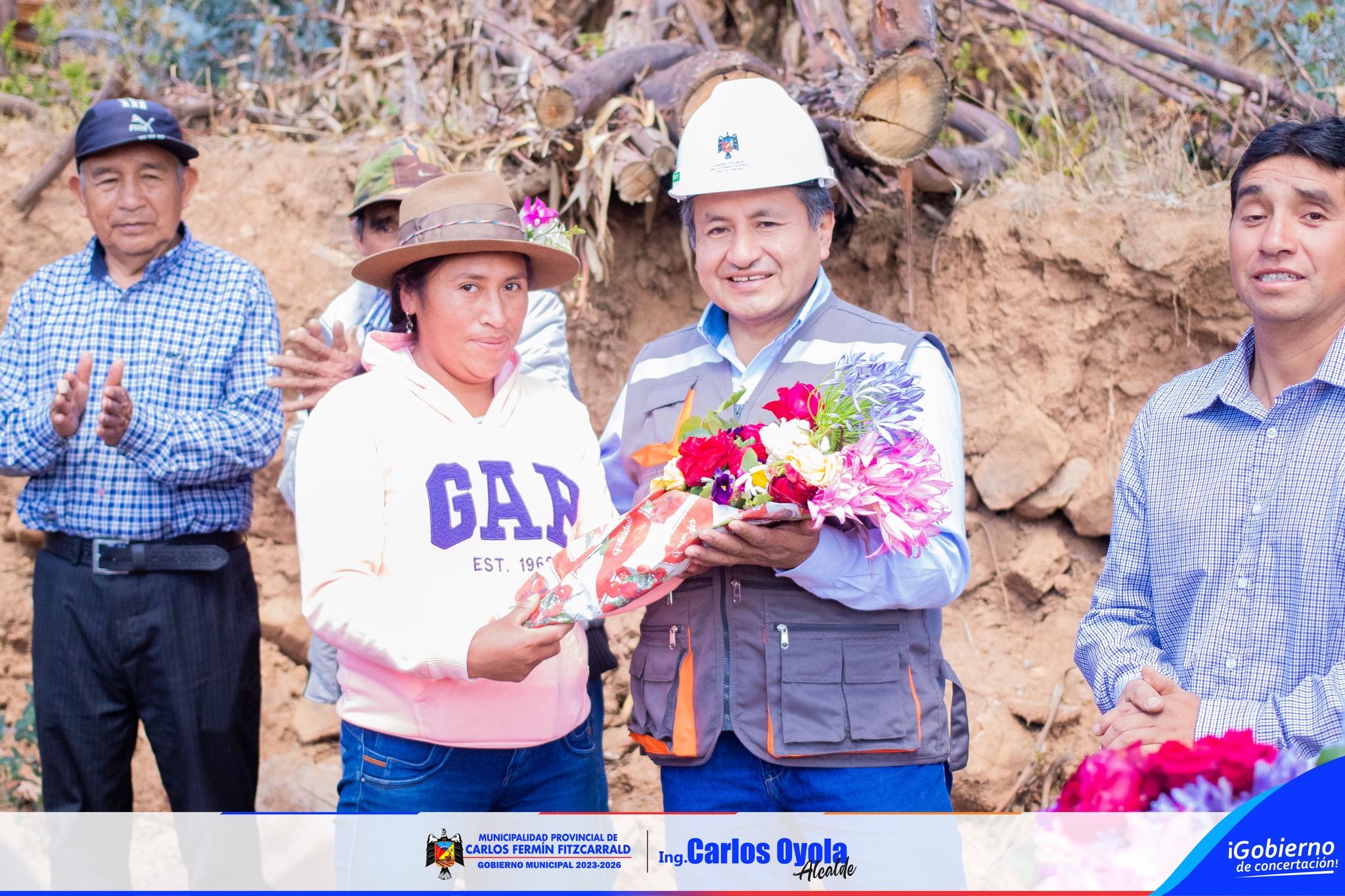 Construcción de cereco perimétrico del cmeneterio de Illauro.