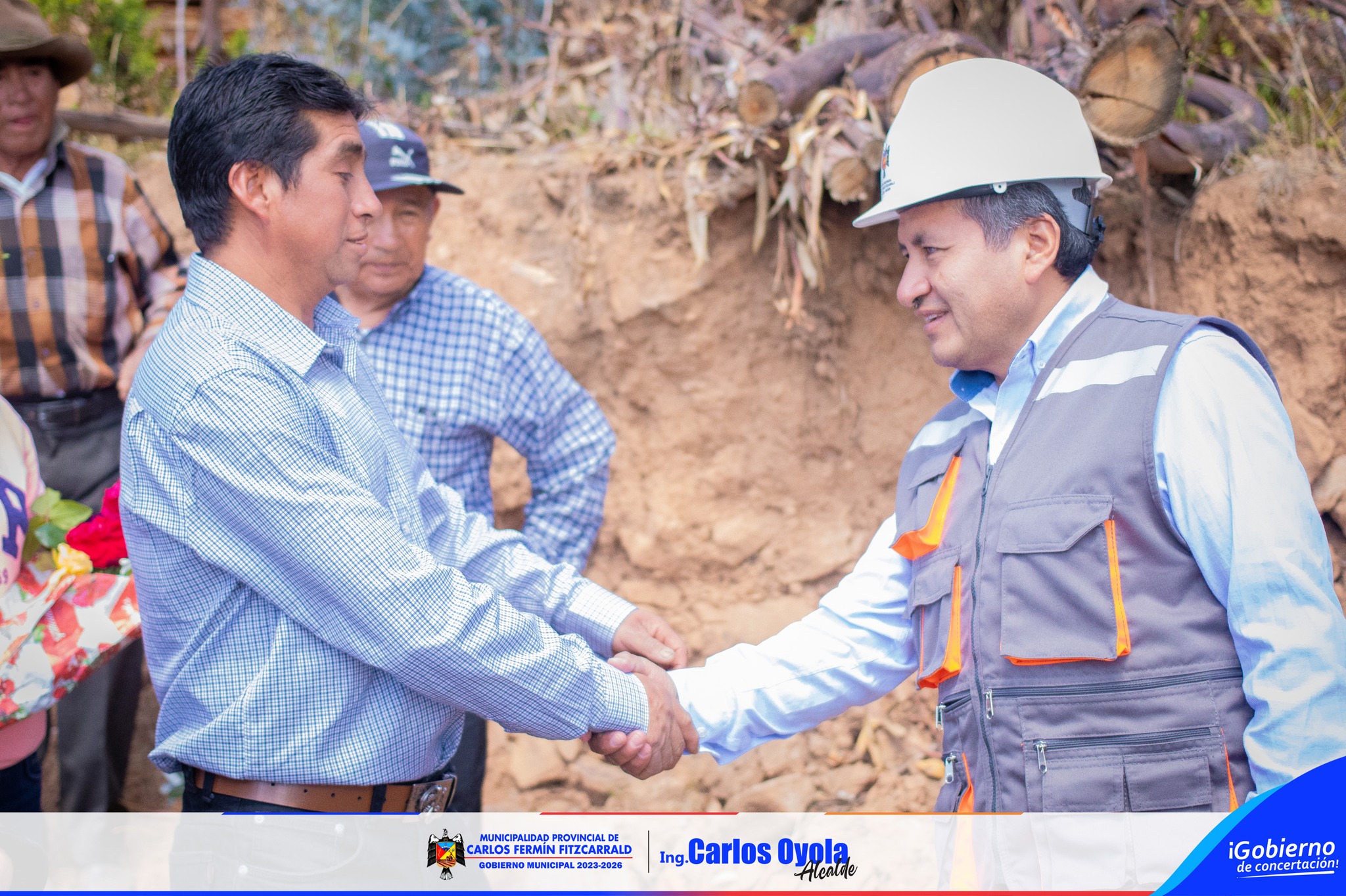 Construcción de cereco perimétrico del cmeneterio de Illauro.