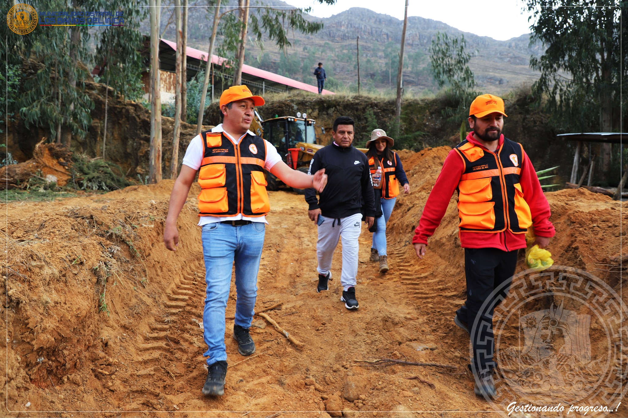 Alcalde Jaime Mantilla supervisa trabajos de prevención en Shaullo Chico