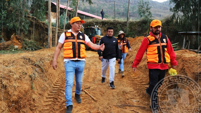 Alcalde Jaime Mantilla supervisa trabajos de prevención en Shaullo Chico