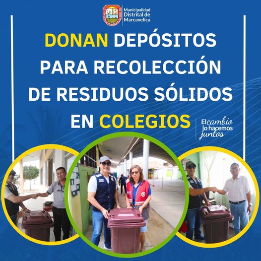 Donan Depósitos Para Recolección De Residuos Sólidos En Colegios.