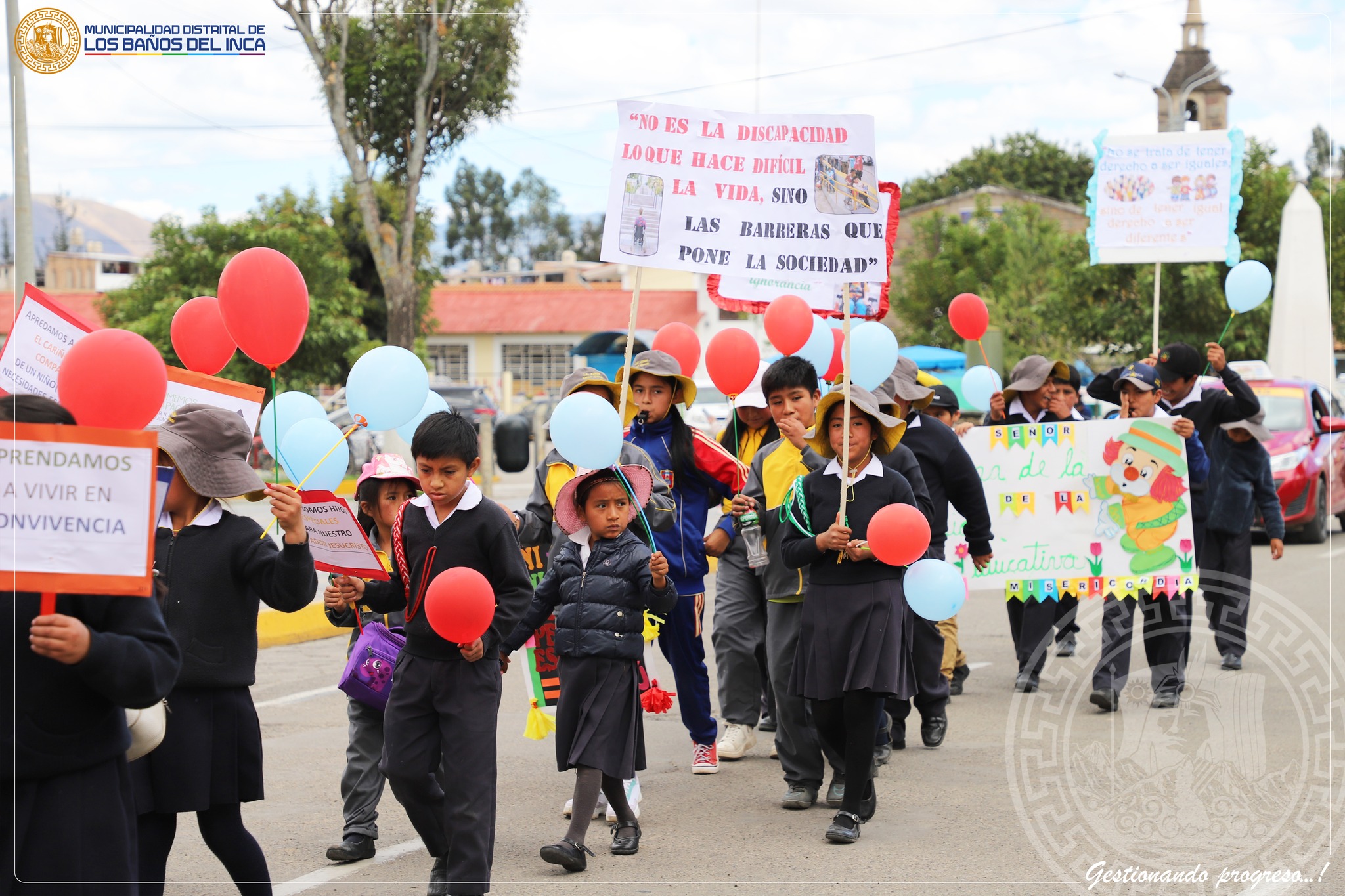Municipalidad de Los Baños del Inca conmemora el día nacional de la persona con discapacidad