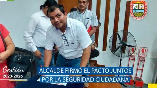 Alcalde Firmó El Pacto Juntos Por La Seguridad Ciudadana
