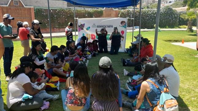 La actividad "Risas,Juegos y Amor", permitió un día de recreación a raíz del Día Internacional de la Niña, evento familiar organizado por la Municipalidad Provincial de Mariscal Nieto a través de la DEMUNA de la Subgerencia de Desarrollo Social.