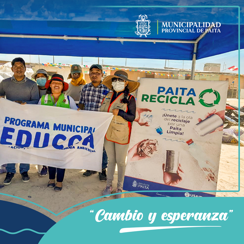 Municipalidad de Paita continúa con la sensibilización y buen manejo de residuos sólidos
