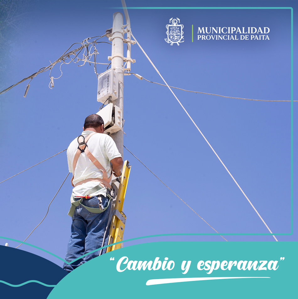 Municipalidad de Paita continúa iluminando espacios públicos para el bienestar de la población