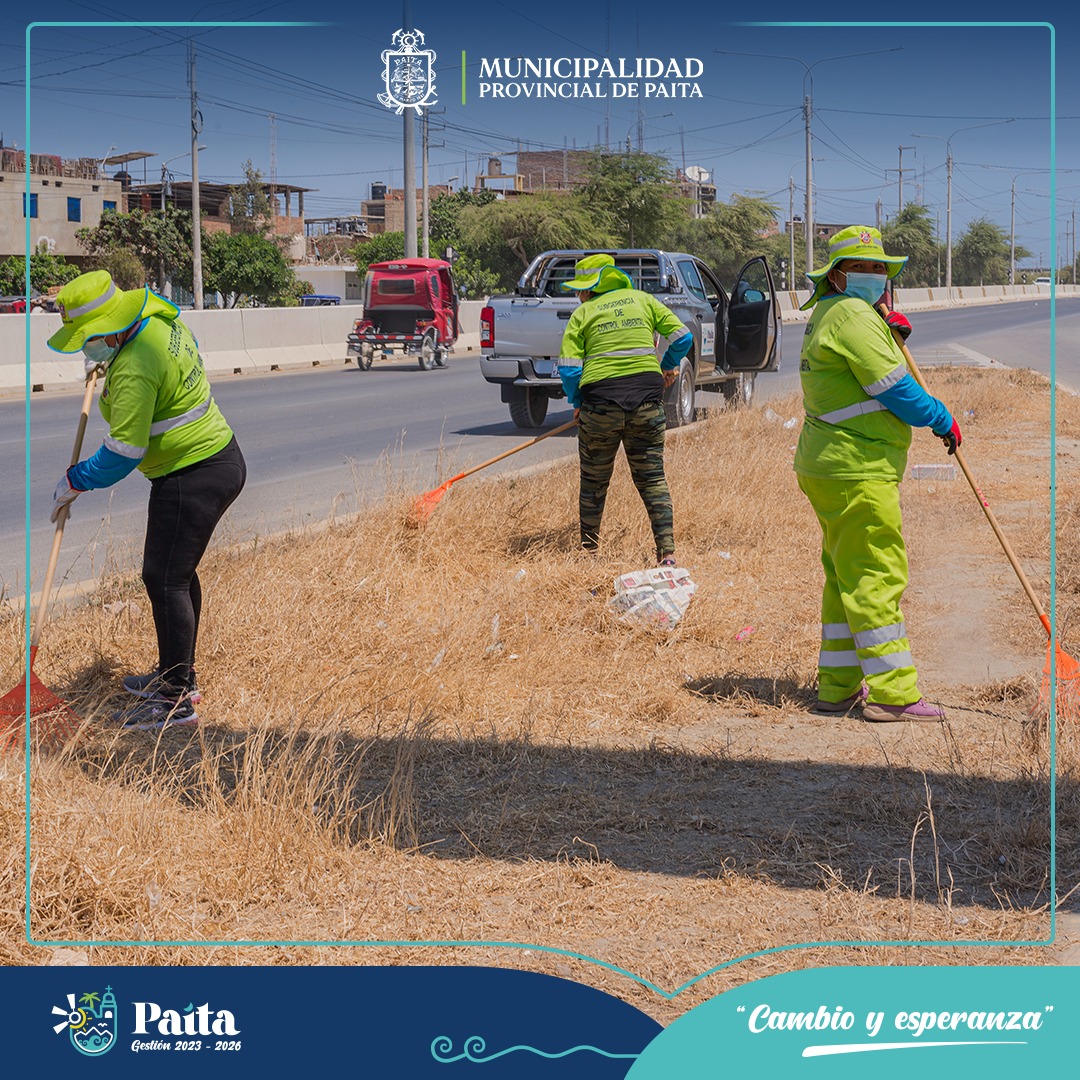 Municipalidad de Paita refuerza operativos de limpieza en los alrededores del hospital las Mercedes